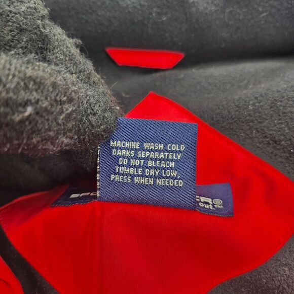 SPORTS MASTER Mens XL Red Puffer Jacket with hidden hood - Picture 8 of 12